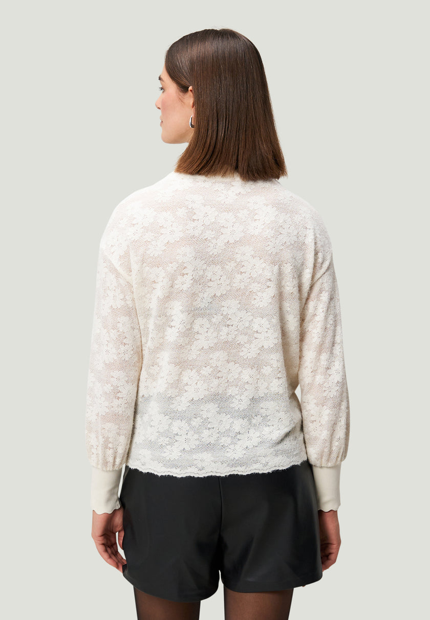 Sweatshirt - Blumenspitze