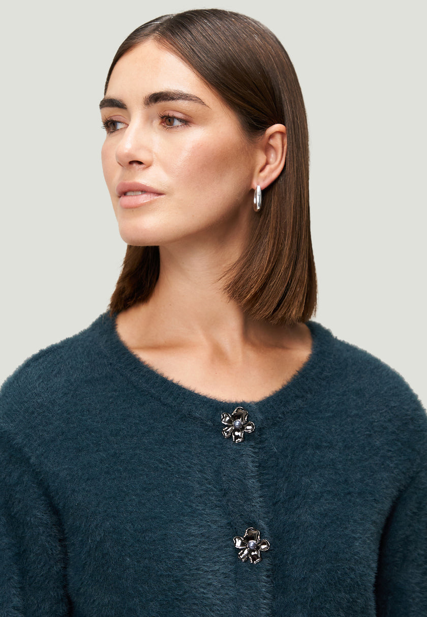 Strickjacke - Flauschgarn