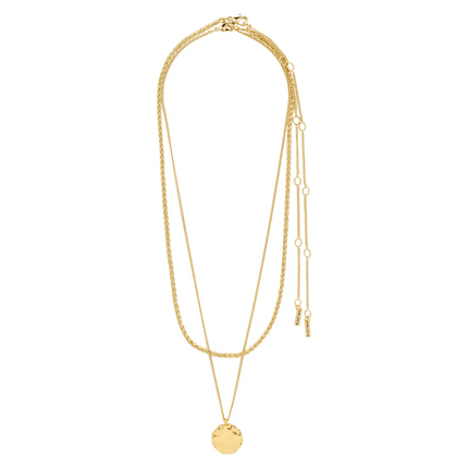 Halskette -DECLAN-  2in1 vergoldet