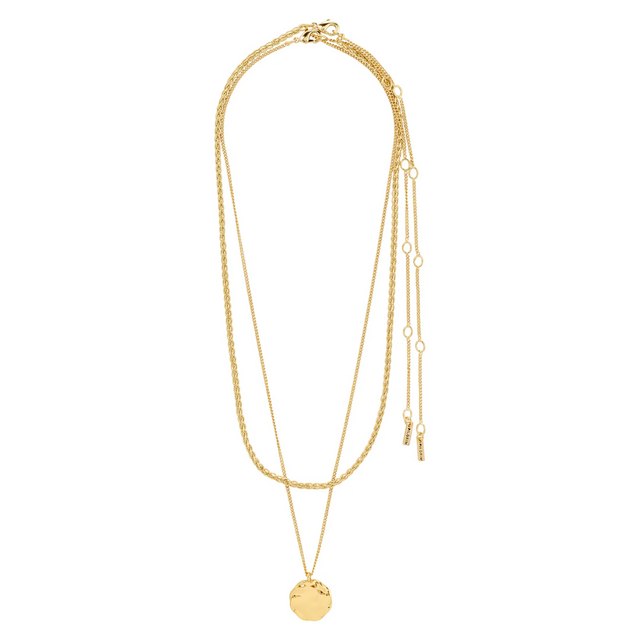 Halskette -DECLAN-  2in1 vergoldet