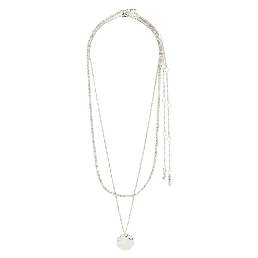 Halskette -DECLAN- 2in1 versilbert