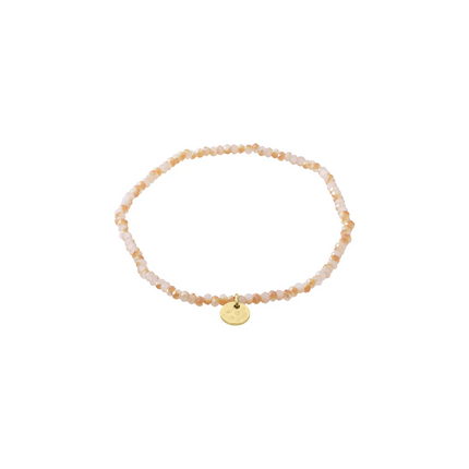 Armband - INDIE -  Rosa - vergoldet