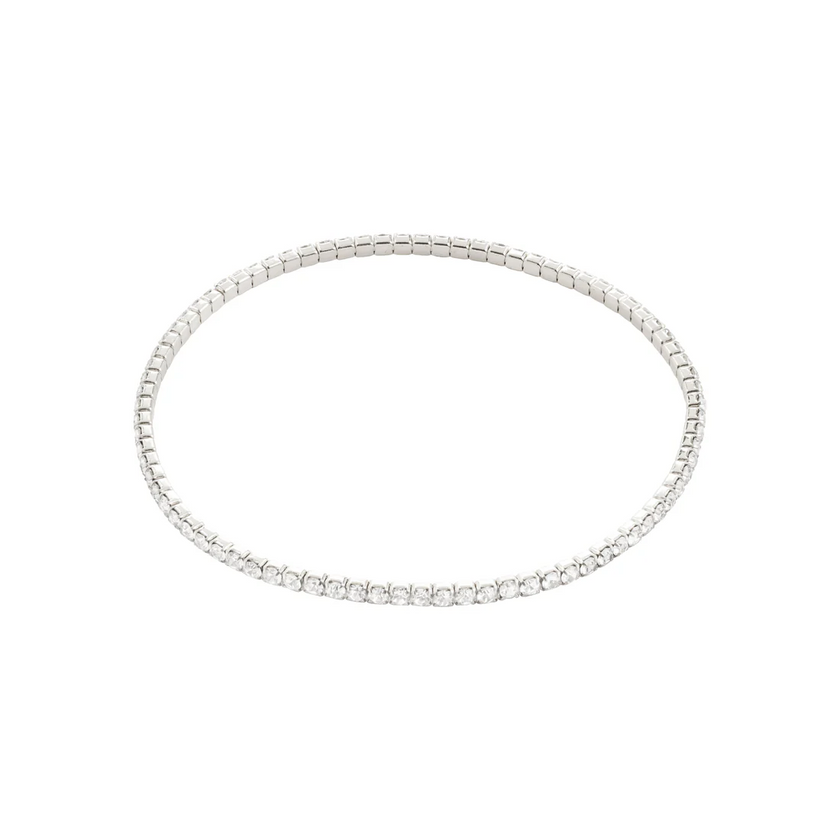 Kristallarmband - ARASH - versilbert