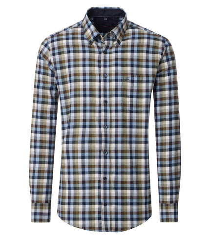 Langarmhemd - Button Down