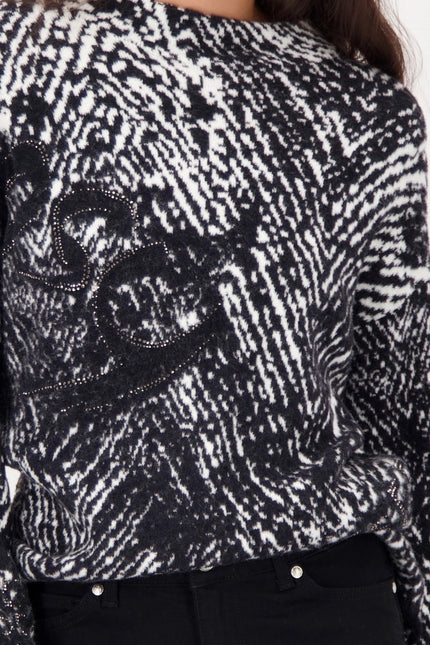 Pullover - Fischgratmuster