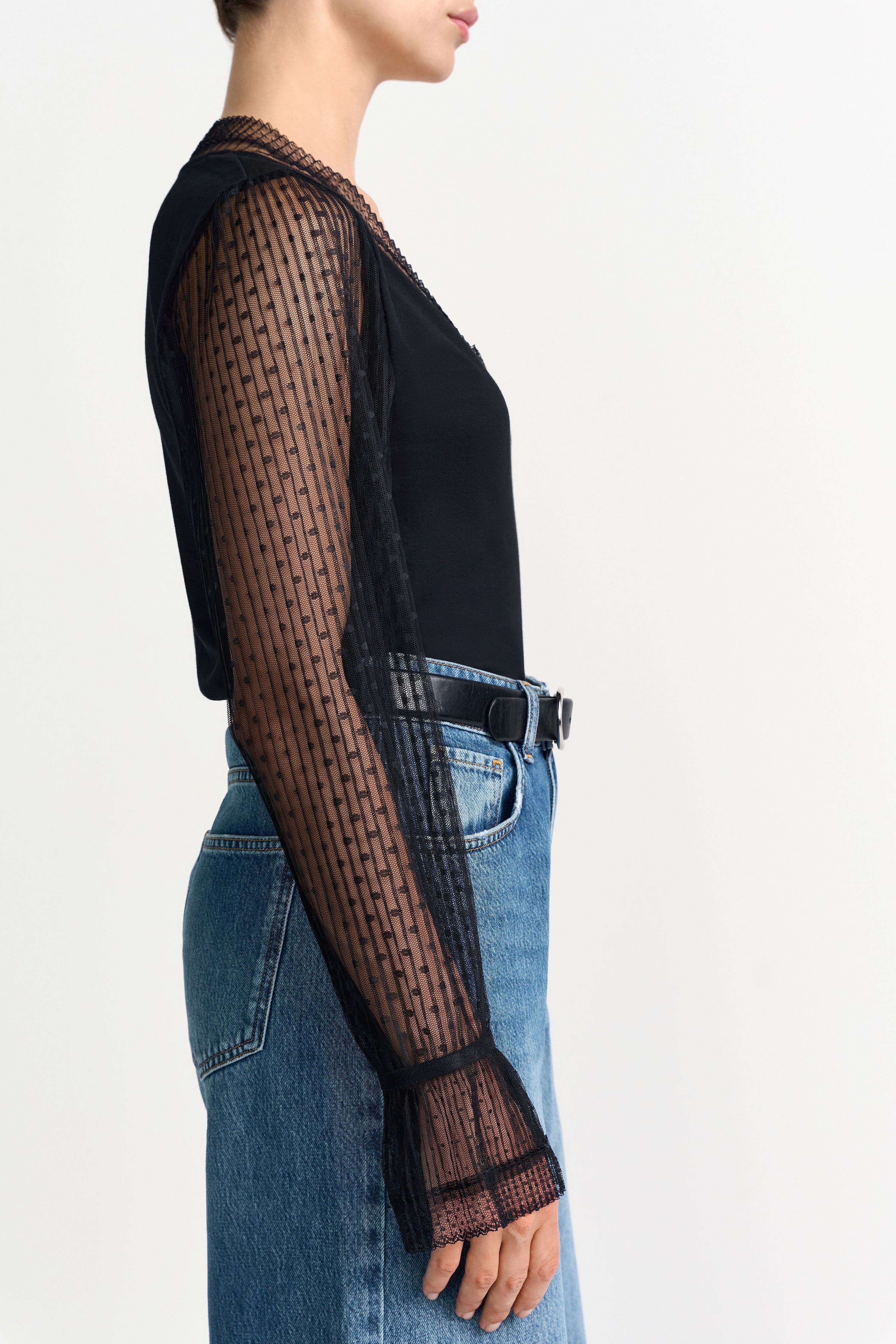 Longsleeve - transparente Ärmel