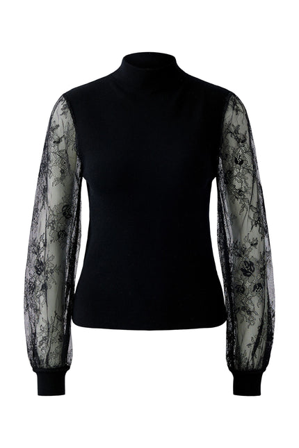 Pullover - Spitzenärmel