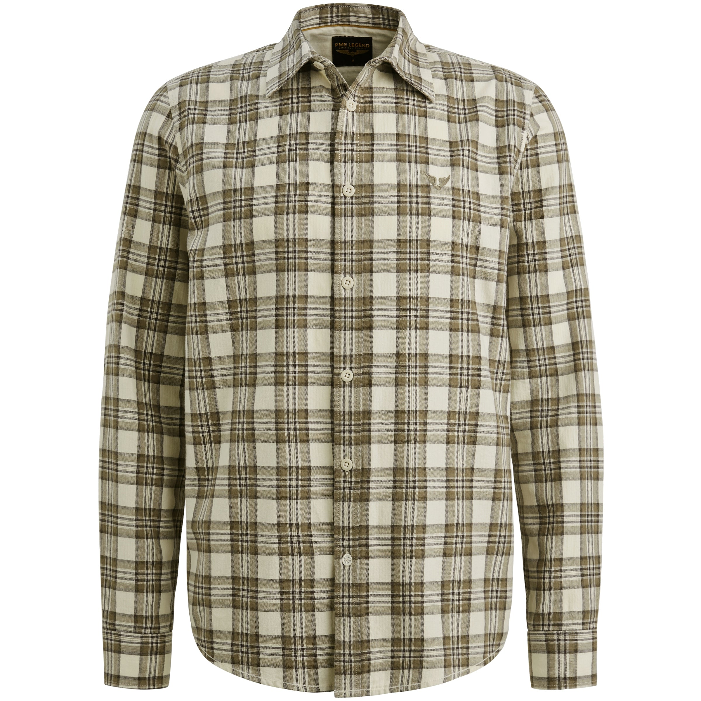 Langarmhemd - Herringbone Check
