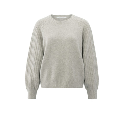 Pullover - gerippte Ärmel