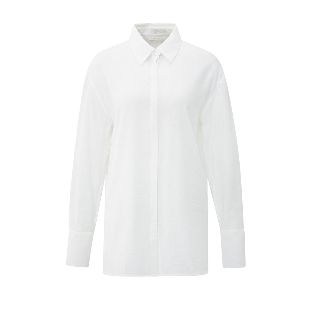 Hemdbluse - albtrennbarer Kragen