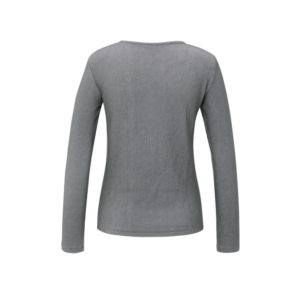 Langarmshirt - gerippt