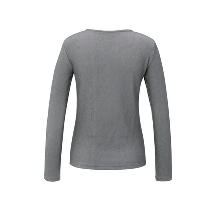 Langarmshirt - gerippt