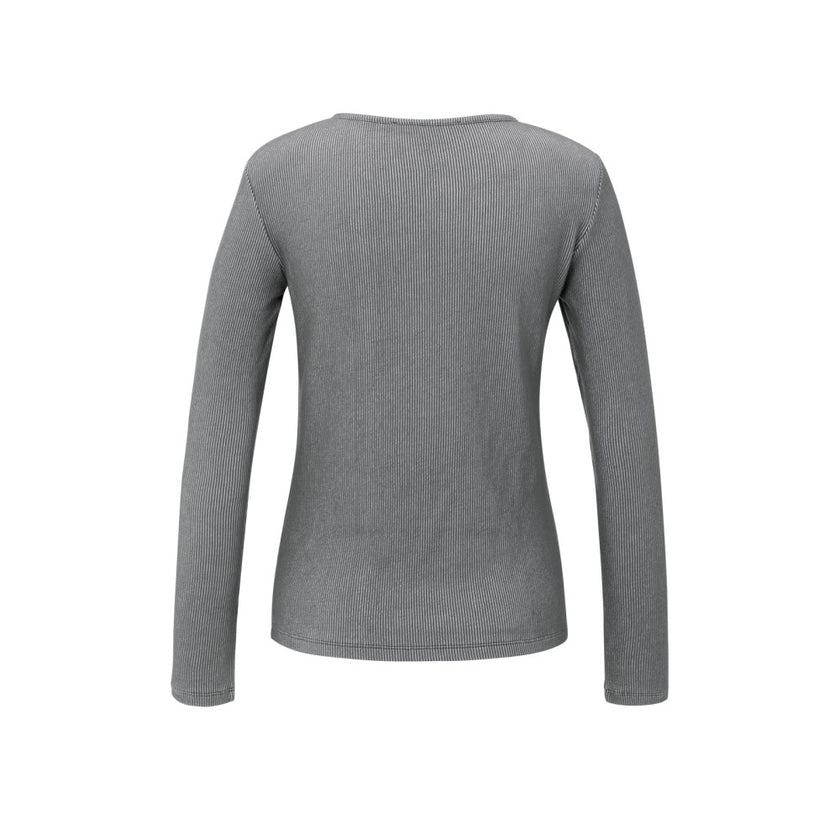 Langarmshirt - gerippt