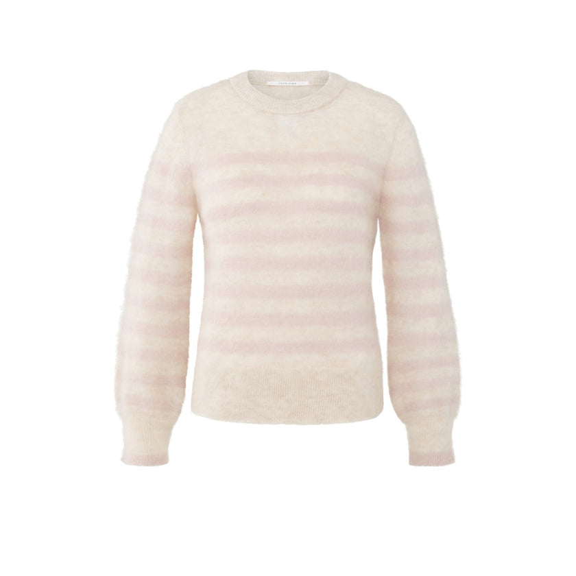 Gestreifter Pullover - Wollmix