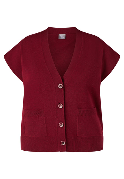 Strickweste - Red Glam