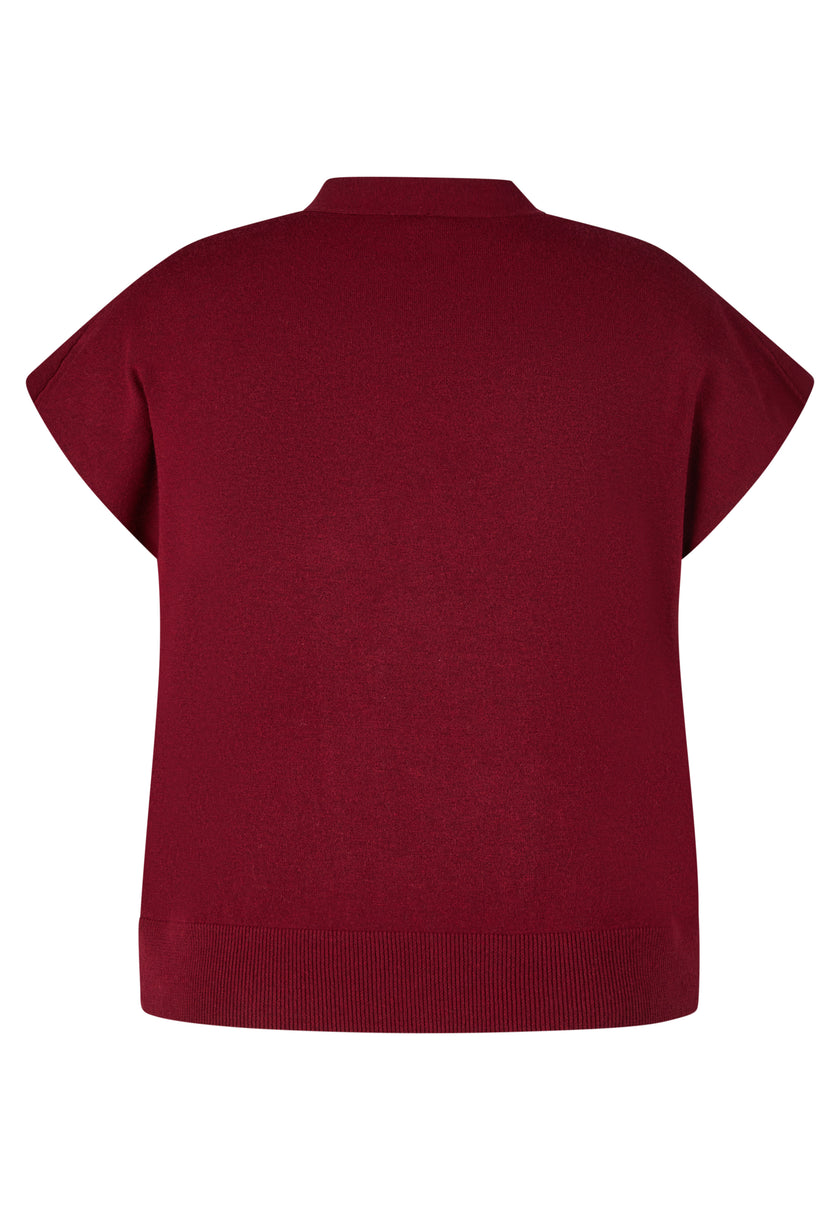 Strickweste - Red Glam