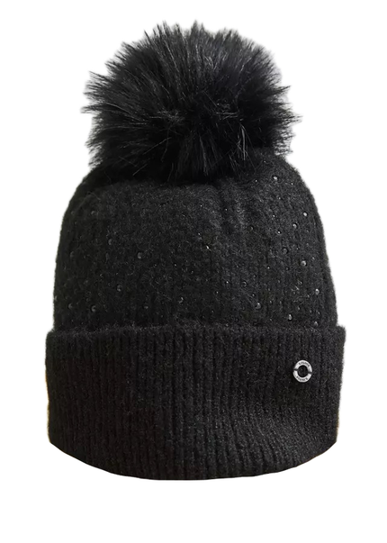 Strickmütze - Schmucksteine