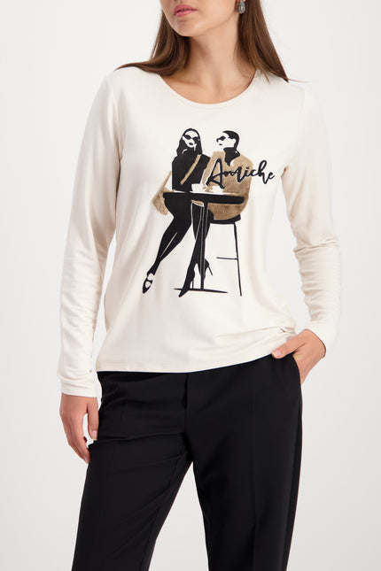 Langarmshirt - Frontprint