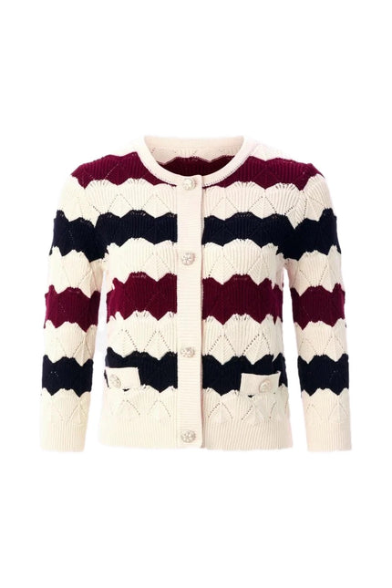 Strickjacke - Ajourstrick