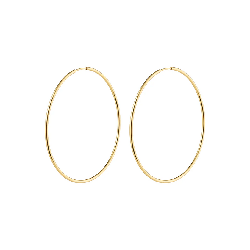 Hoop-Ohrringe -SANNE- vergoldet