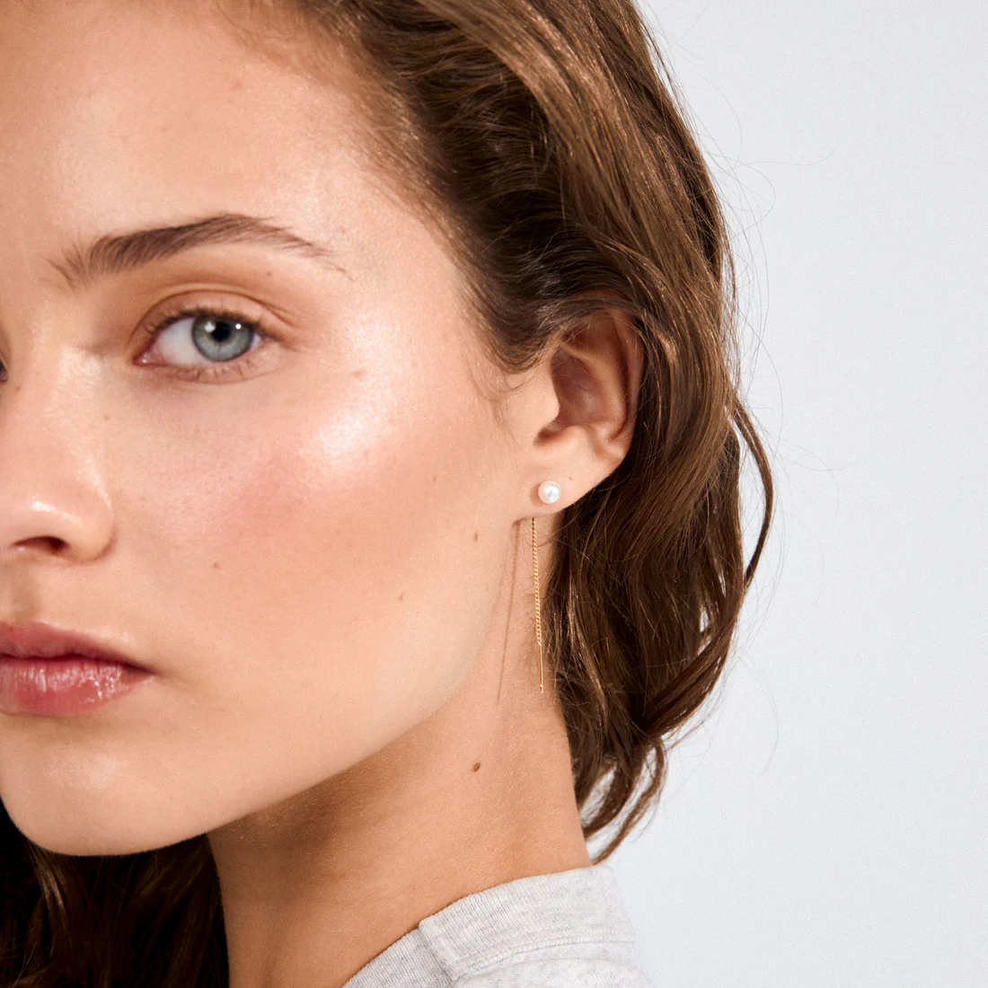 Perlen-Ohrringe -ELBA- vergoldet