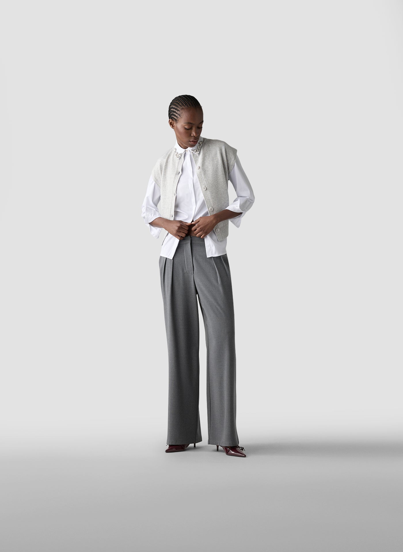 Bluse - Bordeaux Glow