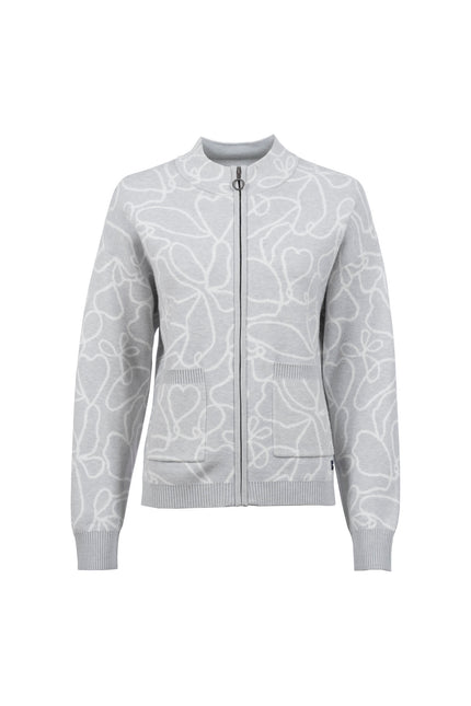 Strickjacke - Stehkragen