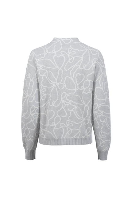 Strickjacke - Stehkragen