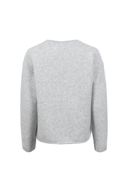 Strickpullover - Herzchen-Applikation