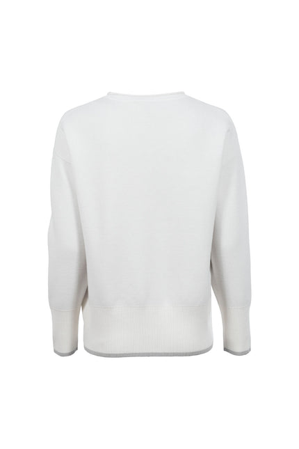 Strickpullover - Schriftzug