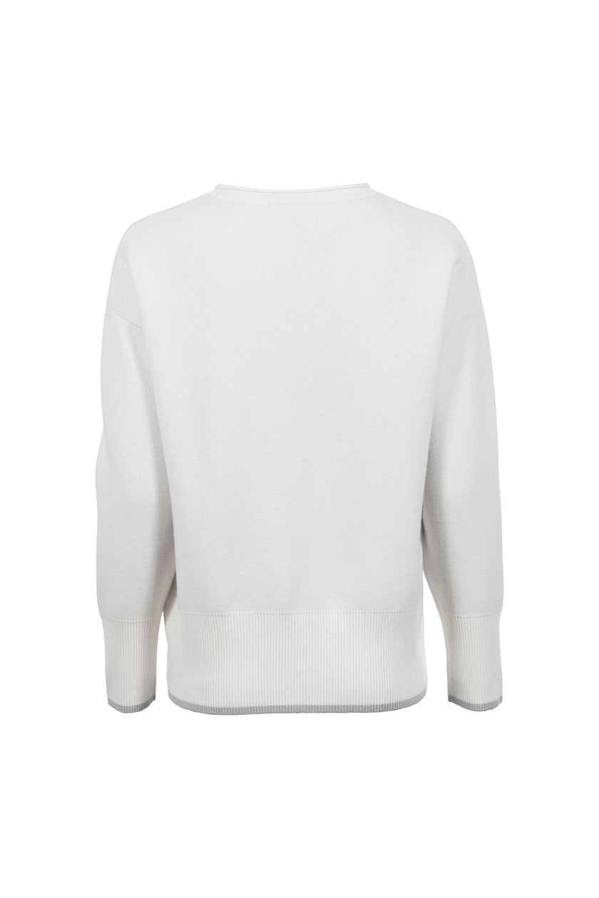 Strickpullover - Schriftzug