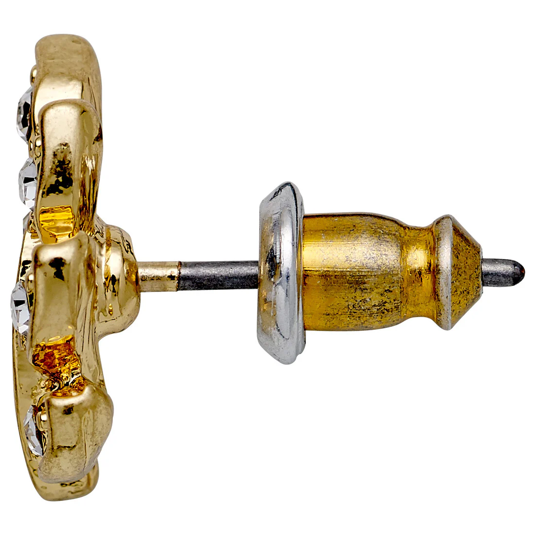 Kristallblatt-Ohrringe -IMOGEN- vergoldet