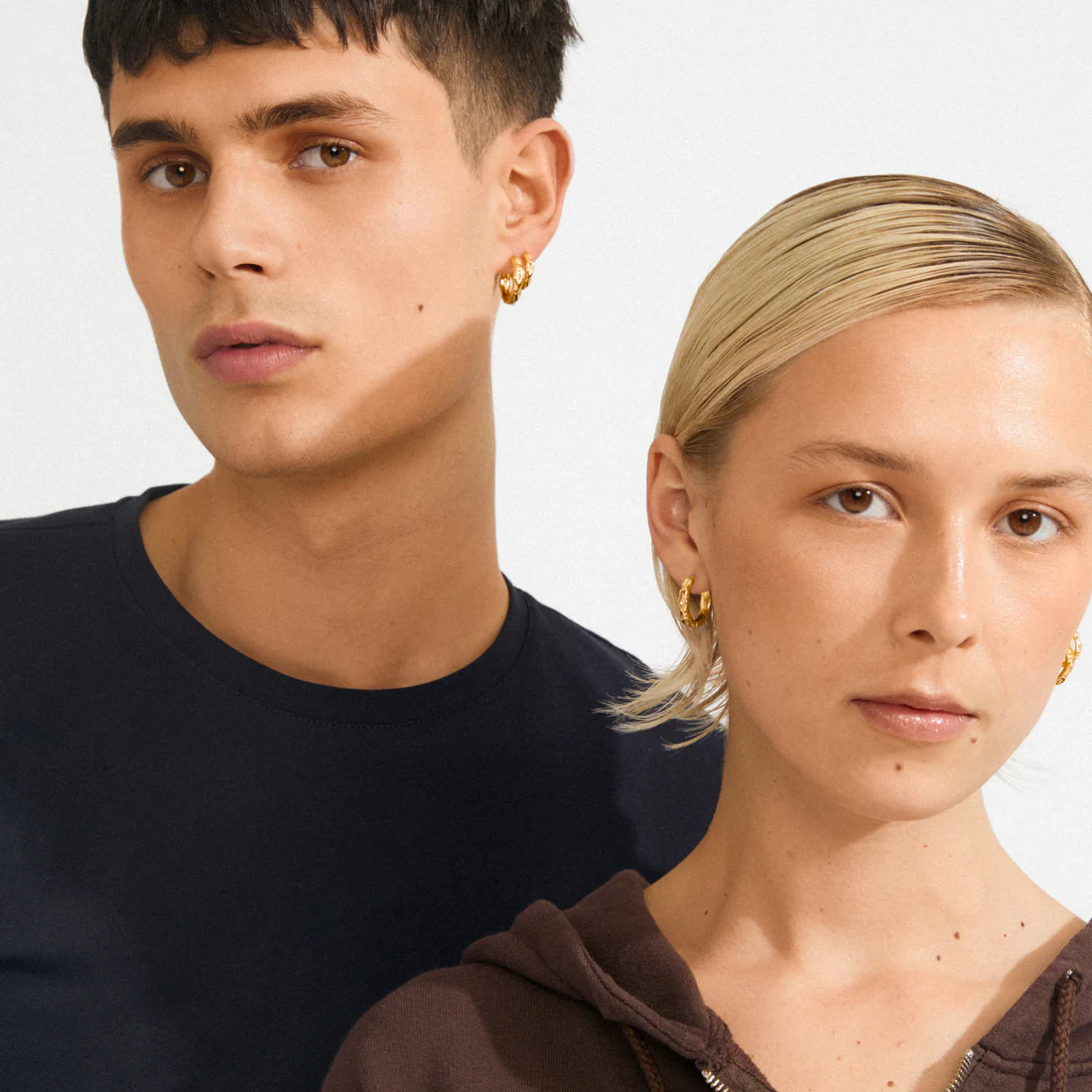 Ohrringe -DARBY- 2in1 Set vergoldet