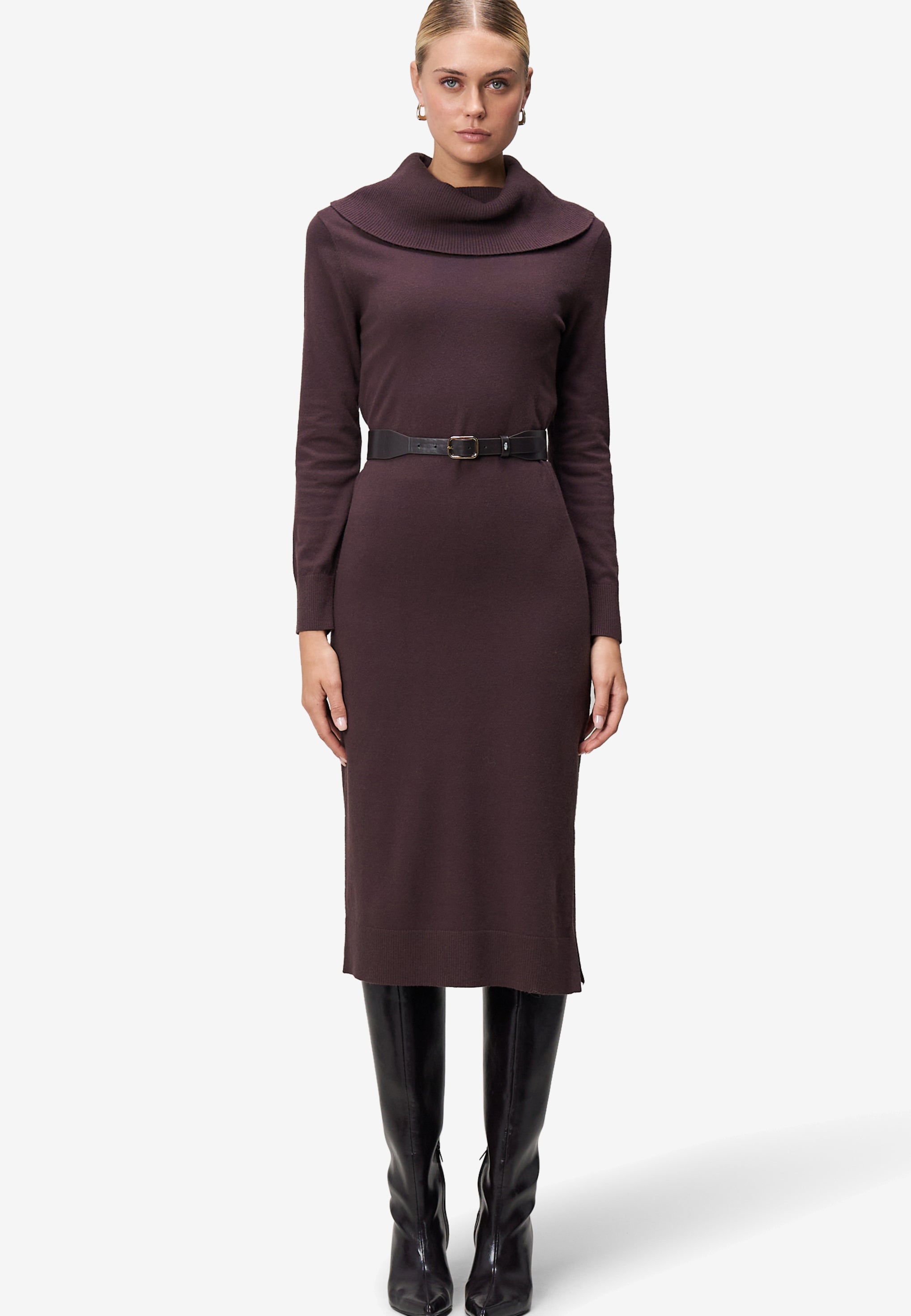 Strickkleid - Gürtel