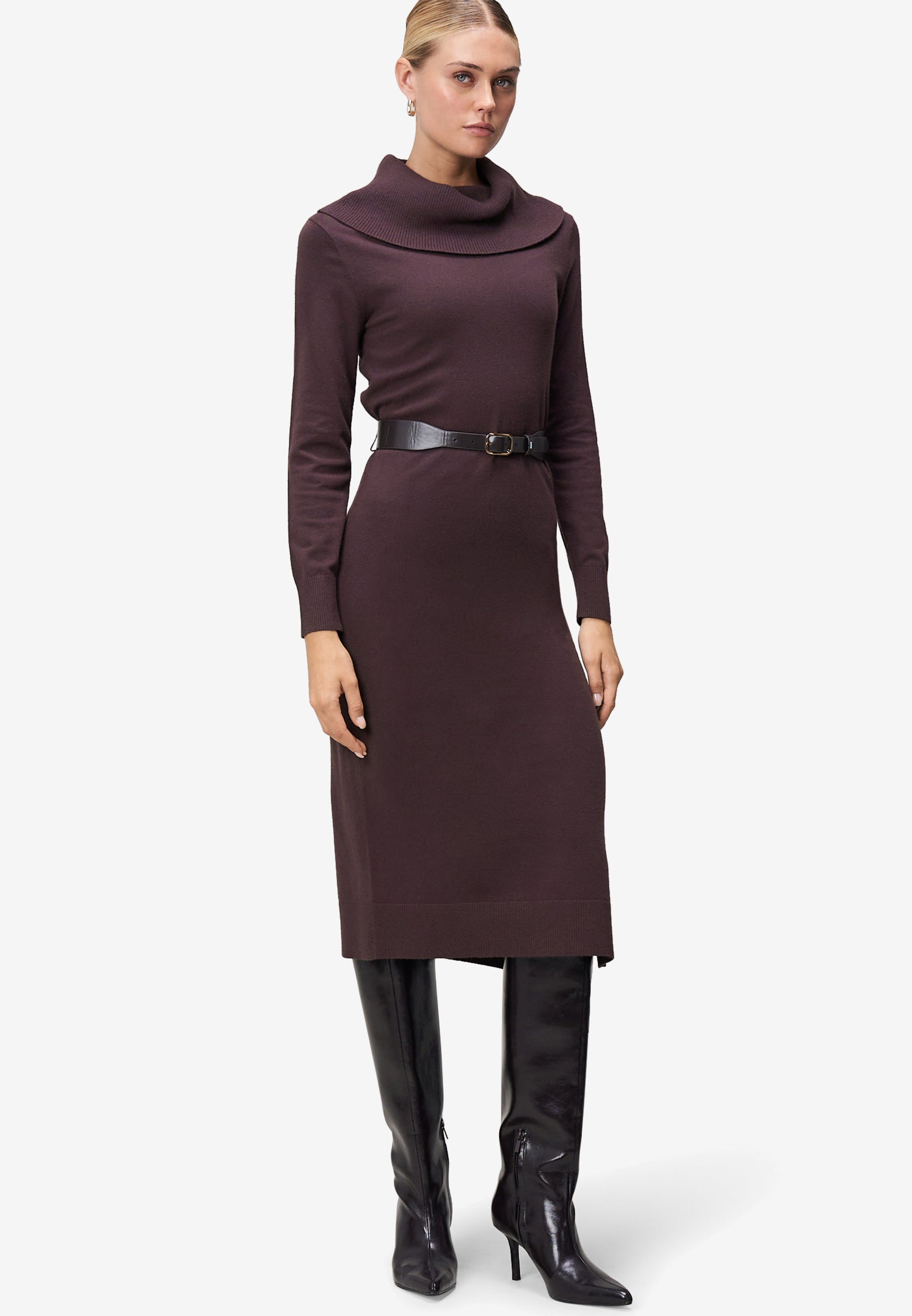 Strickkleid - Gürtel