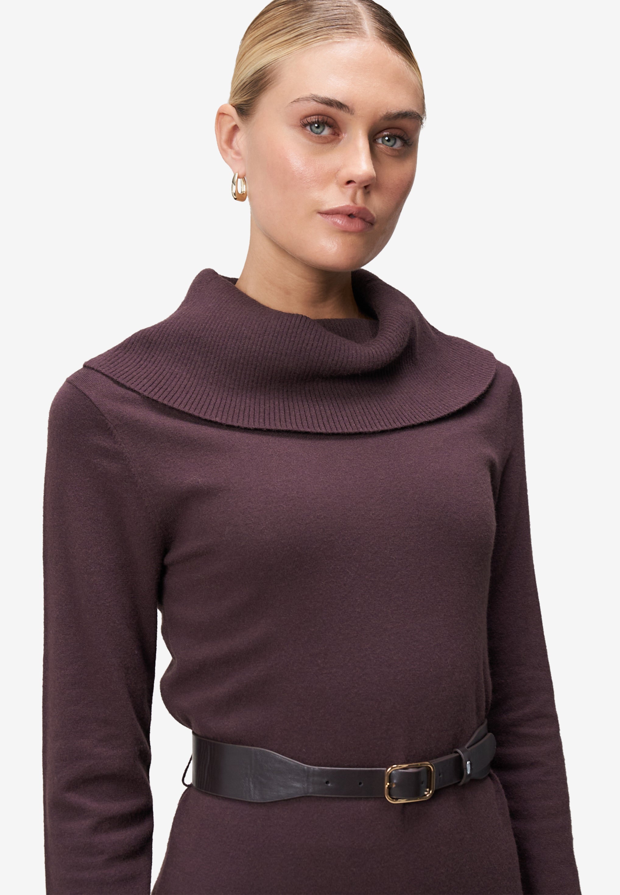 Strickkleid - Gürtel