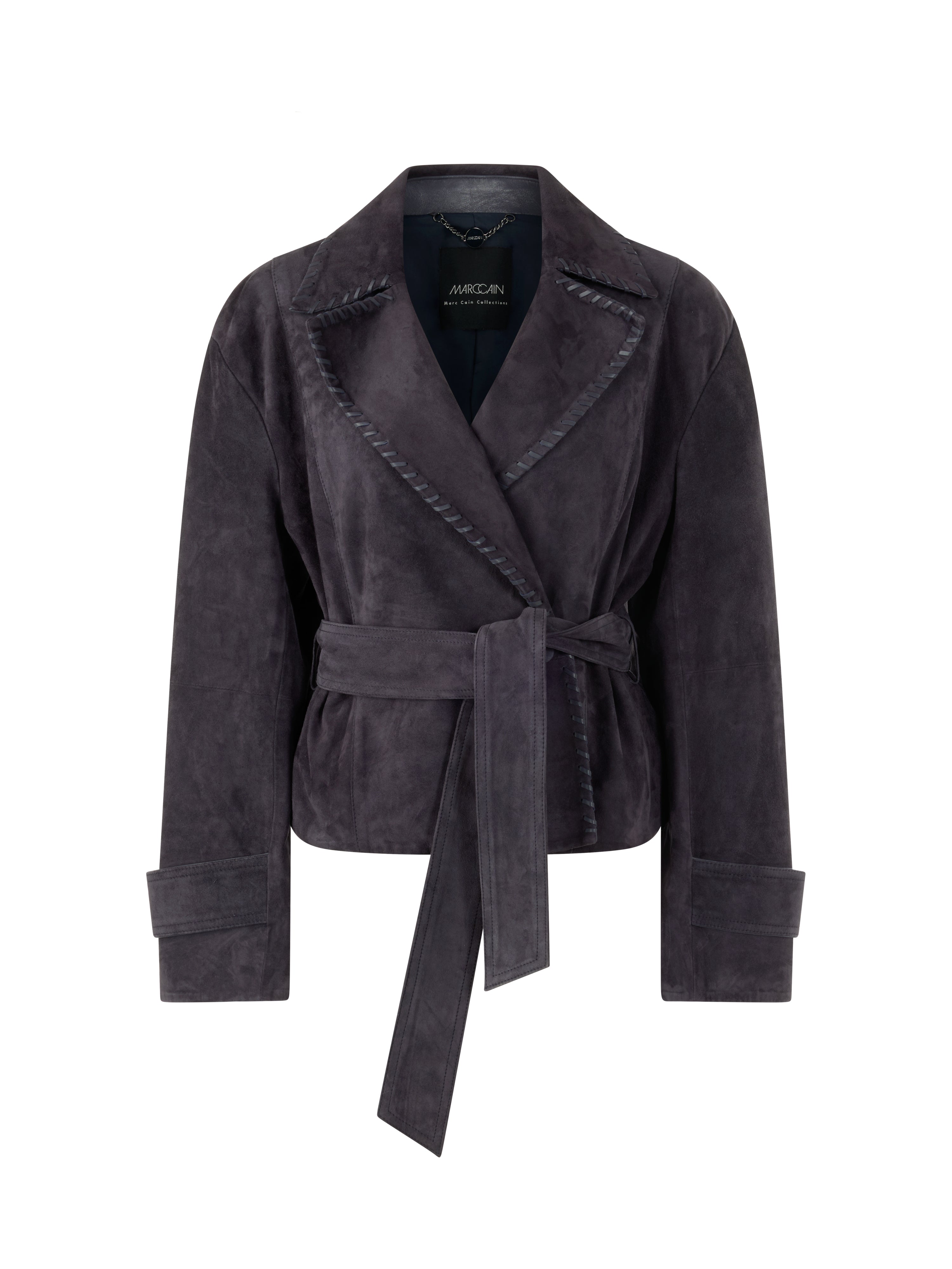 Echtlederjacke - Gürtel