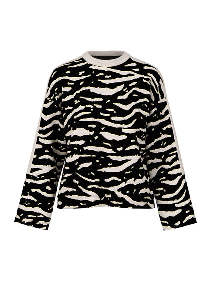 Langarmshirt - Animal Print