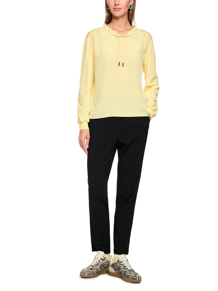 Langarmshirt - Materialmix