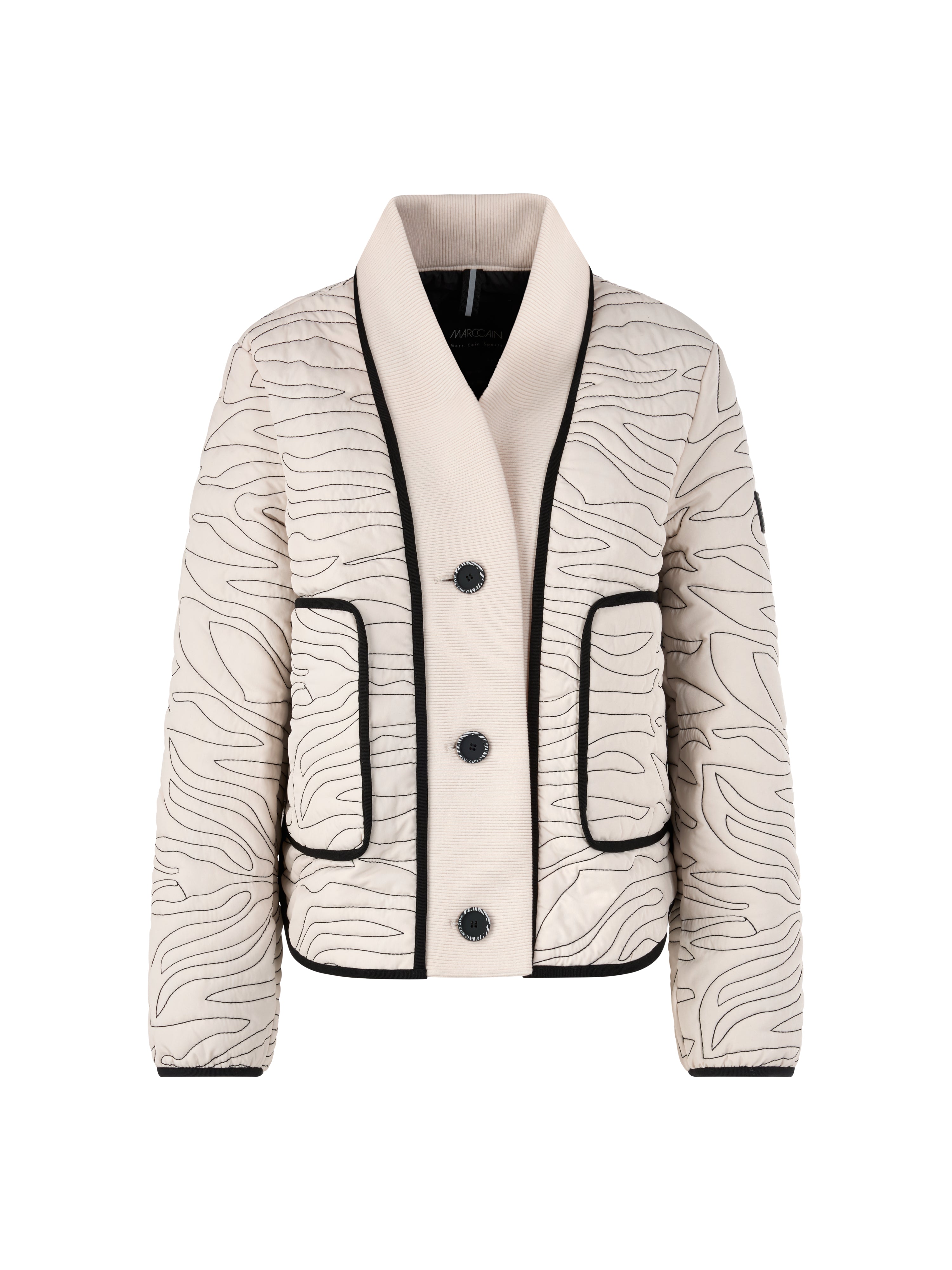 Steppjacke - Strick-Detail