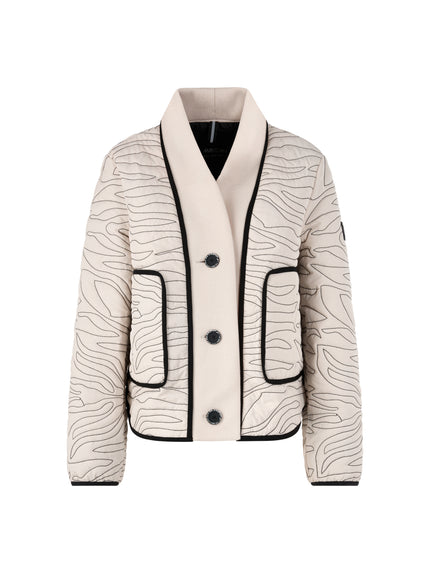 Steppjacke - Strick-Detail