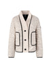 Steppjacke - Strick-Detail