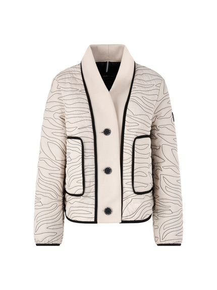 Steppjacke - Strick-Detail