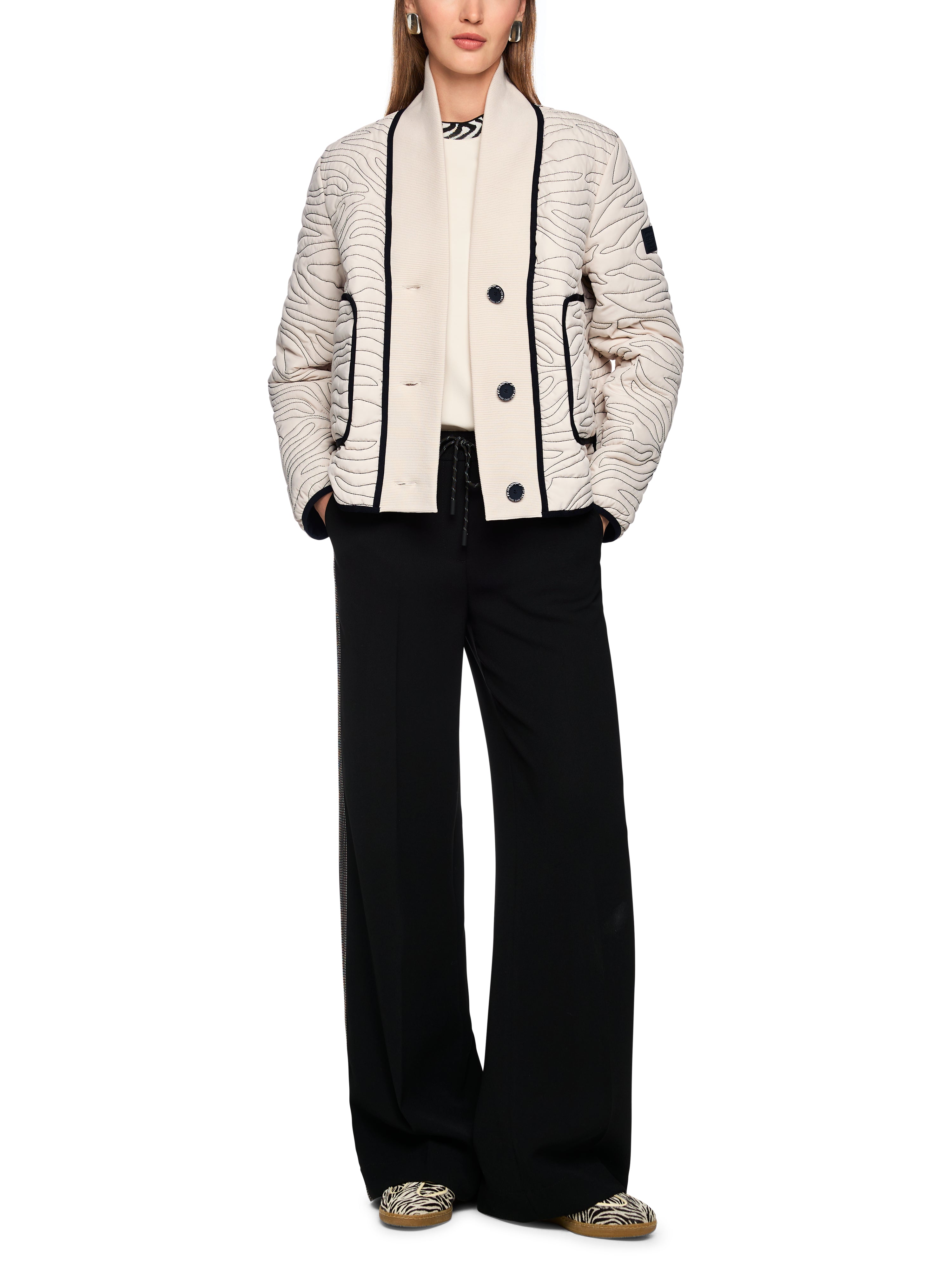 Steppjacke - Strick-Detail