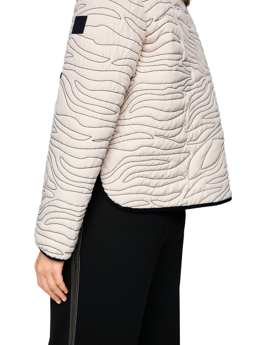 Steppjacke - Strick-Detail