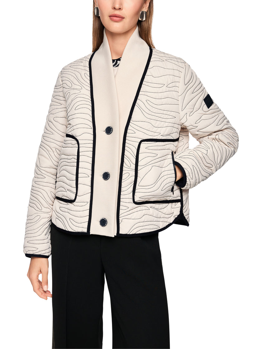 Steppjacke - Strick-Detail