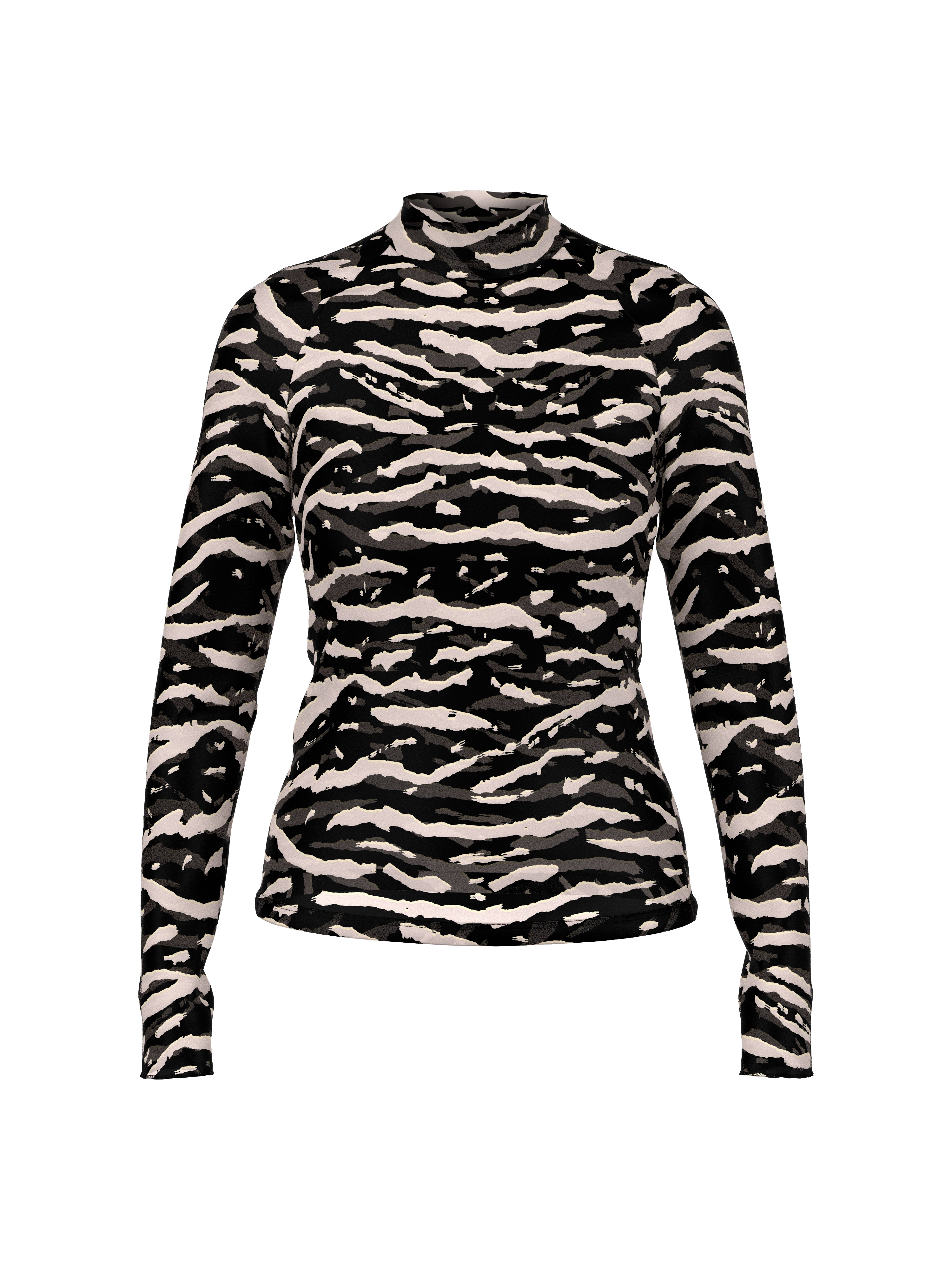 Mesh-Shirt - Animal Print