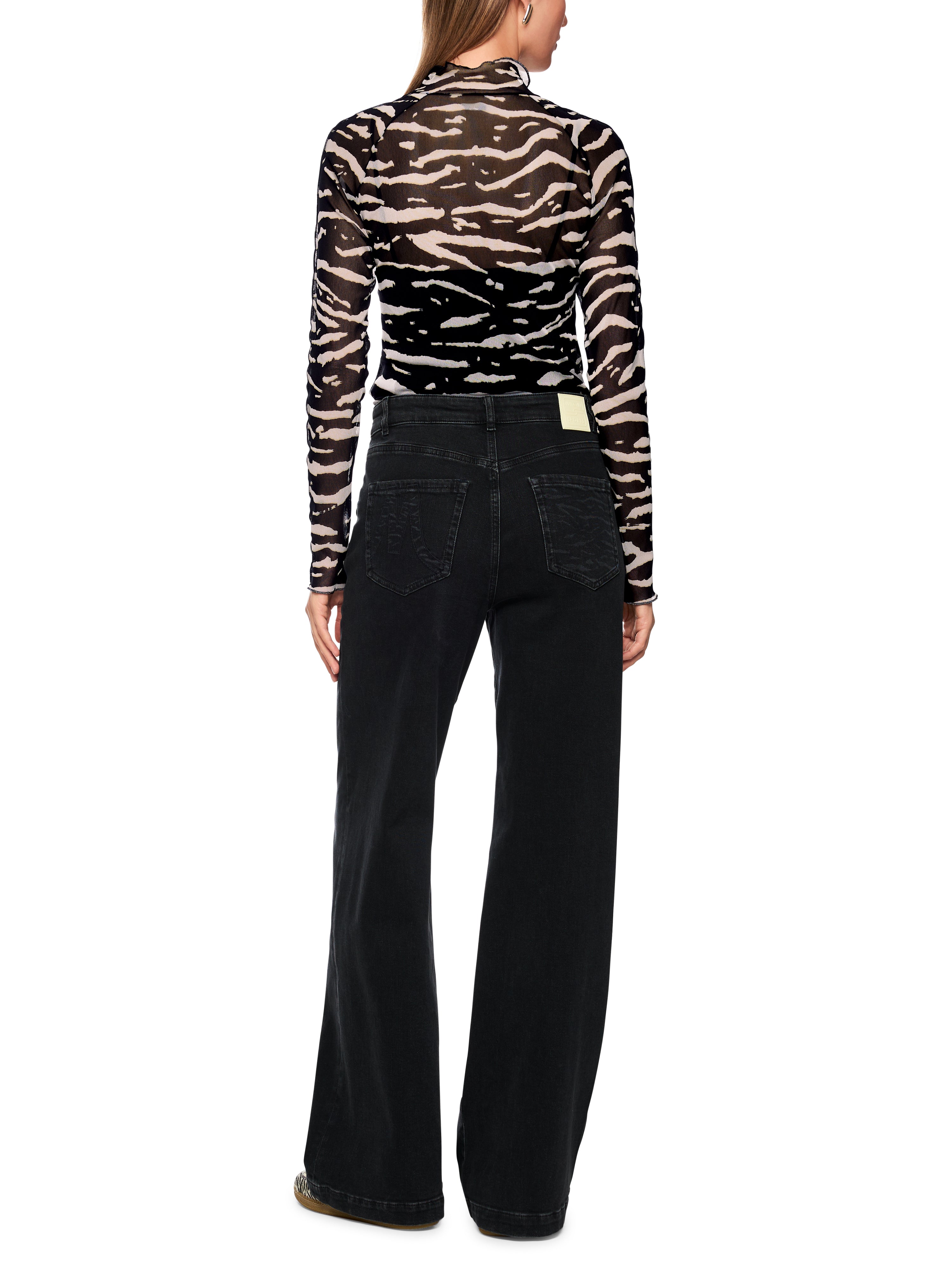 Mesh-Shirt - Animal Print