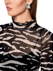 Mesh-Shirt - Animal Print