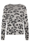 Feinstrickpullover - Animalprint